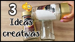 3 MANUALIDADES CREATIVAS CON FRASCOS DE VIDRIO - Manualidades para la cocina - crafts with jars