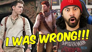UNCHARTED MOVIE FIRST LOOK | Tom Holland As Nathan Drake  - REACTION!