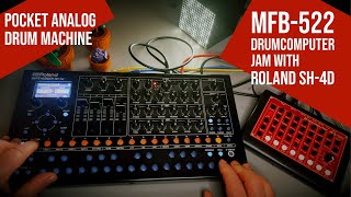 MFB-522 Drumcomputer. German analog drum machine demo 2.