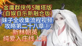 【新林朝英纯爱入庄线上集 】金庸群侠传5雕塔版自娱自乐三界合一版妹子全收集流程视频攻略第二十八章①