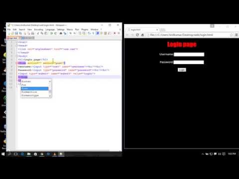 Login page Design in Html Using Notepad (Simple Way ) Login page Design in Html Using Notepad (Simple Way )