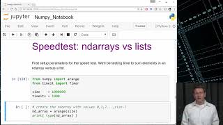 64 Numpy, Speed Test ndarray vs list