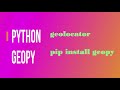 Geopy  find location ||geopy tutorial ||geopython||geoip||python google ||geocode||tableau||hub tech