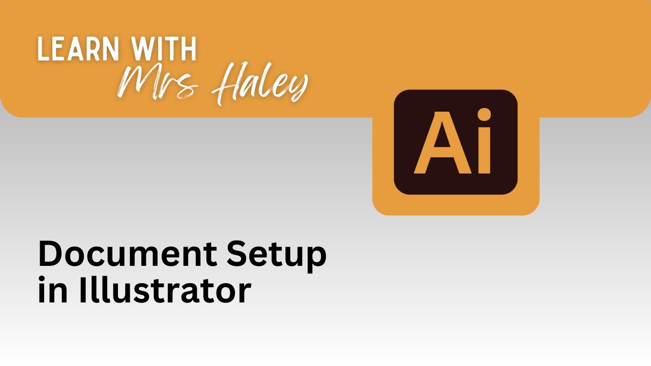Document Setup In Illustrator Youtube