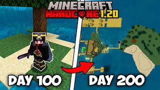 I Survived 200 Days on a Deserted Island in Hardcore Minecraft 1.20...