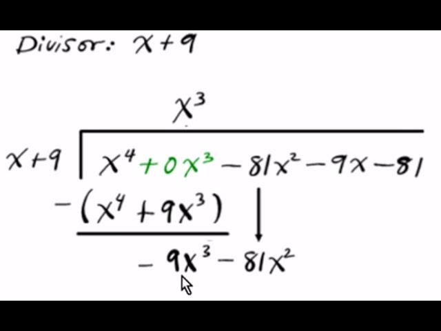 Precalculus Long Division