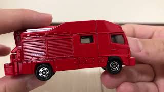 [トミカ]4月の新車　NO.32堺市消防局　特別高度救助工作車　開封TOMICA SAKAI CITY FIRE BUREAU RESCUE WORK VEHICLE