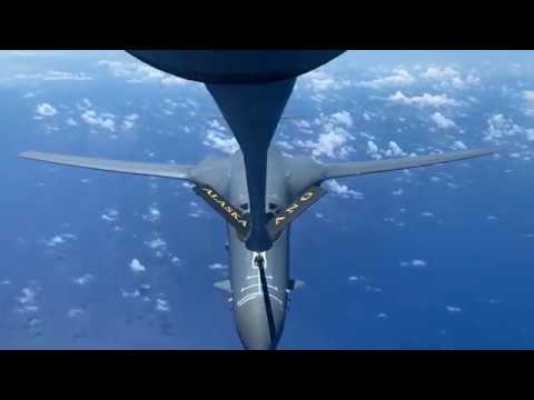 B-1s Conduct Training In East China Sea - YouTube