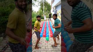 100 Pop Balloon Challenge with different ways | it's so exciting Challenge #game #challenge #shorts