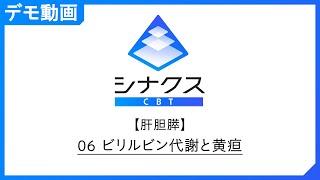 シナクスCBT「肝胆膵　06 ビリルビン代謝と黄疸」デモ動画