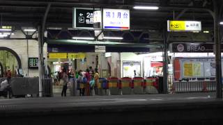 2015.7.9 台鐵 台南車站 月台 夜景