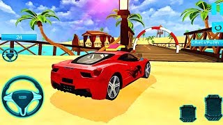 Water Surfer Car Floating Stunt Race - Android GamePlay