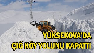 Yüksekova'da 3 noktaya çığ indi!