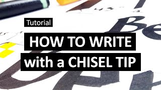 Graphic Recording Tutorial 26 - How to write with a chisel tip!