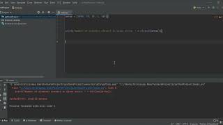 Print the number of elements present an array using Python