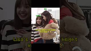 Rosé's Height Surprises With Lisoo 😂🤣 #blackpink #kpop #lisa #rose #jisoo #shortvideo