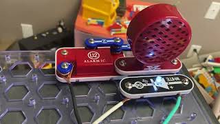 Snap-Circuits fire alarm system test #10