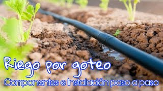 RIEGO POR GOTEO || COMPONENTES E INSTALACIÓN PASO A PASO