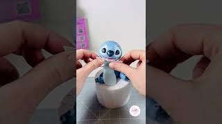 Stitch caketopper💙#stitch #cakedecorating #arte #handmade #disney #diy #tutorial #shorts #fondant