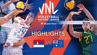 🇷🇸 SRB vs. 🇦🇺 AUS - Highlights Week 2 | Men's VNL 2022