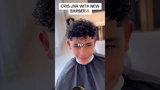 RONALDO SCORED A HAT TRICK AND CRISTIANO JR WAS SAVED FROM CUTTING HIS HAIR 😅 #football #ronaldo
