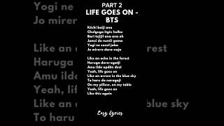 Easy Lyrics Life Goes On BTS #shorts #short #lyrics #bts #btsarmy #btsshorts #viral #fyp #kpop #army