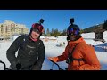 pro mountain biker attempts ski biking for the first time...