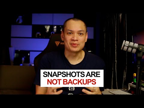 Snapshots vs Backups vs Replications