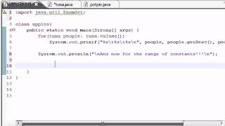 Java Programming Tutorial 45 EnumSet range