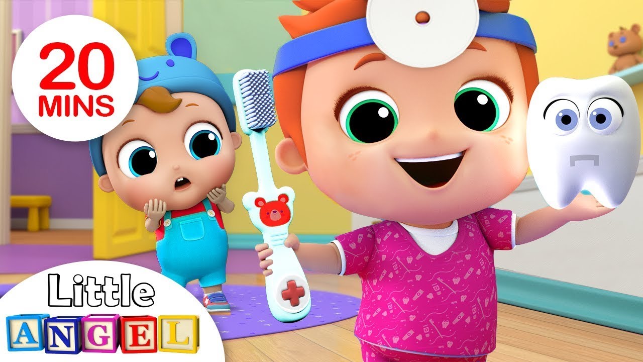 Baby Brush Your Teeth | Nursery Rhymes & Kids Songs - Little Angel ...