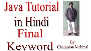 Learn Java Tutorial in Hindi 17 final keyword and overriding with example