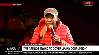 Malema addresses supporters following Gordhan, Mkhwebane court bid