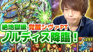 【パズドラ】ノルディス降臨！【特殊】覚醒シヴァPTで攻略！