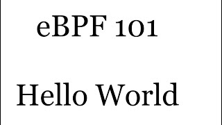 eBPF Hello World on Mac OS X