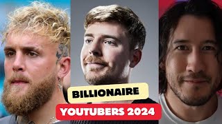 Billionaire  Youtubers 2024 – Most Earnings Yearly