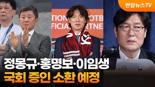 정몽규·홍명보·이임생, 국회 증인 소환 예정 / 연합뉴스TV (YonhapnewsTV)