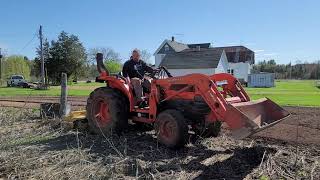 Kubota L3130 with 6' King Kutter Rototiller