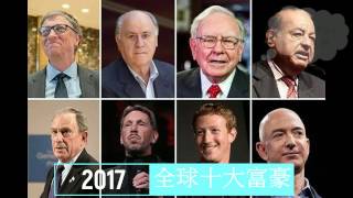 [世界Top 10] 2017全球十大富豪 2017 the world's top ten rich 第一名稱霸多年，華人無一上榜