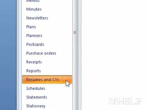 How to create a resume in Word How to create a resume in Word