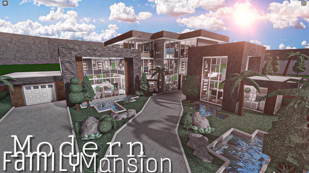 Small Modern Mansion Bloxburg