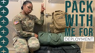 PACK WITH ME FOR DEPLOYMENT| Female Soldier Edition