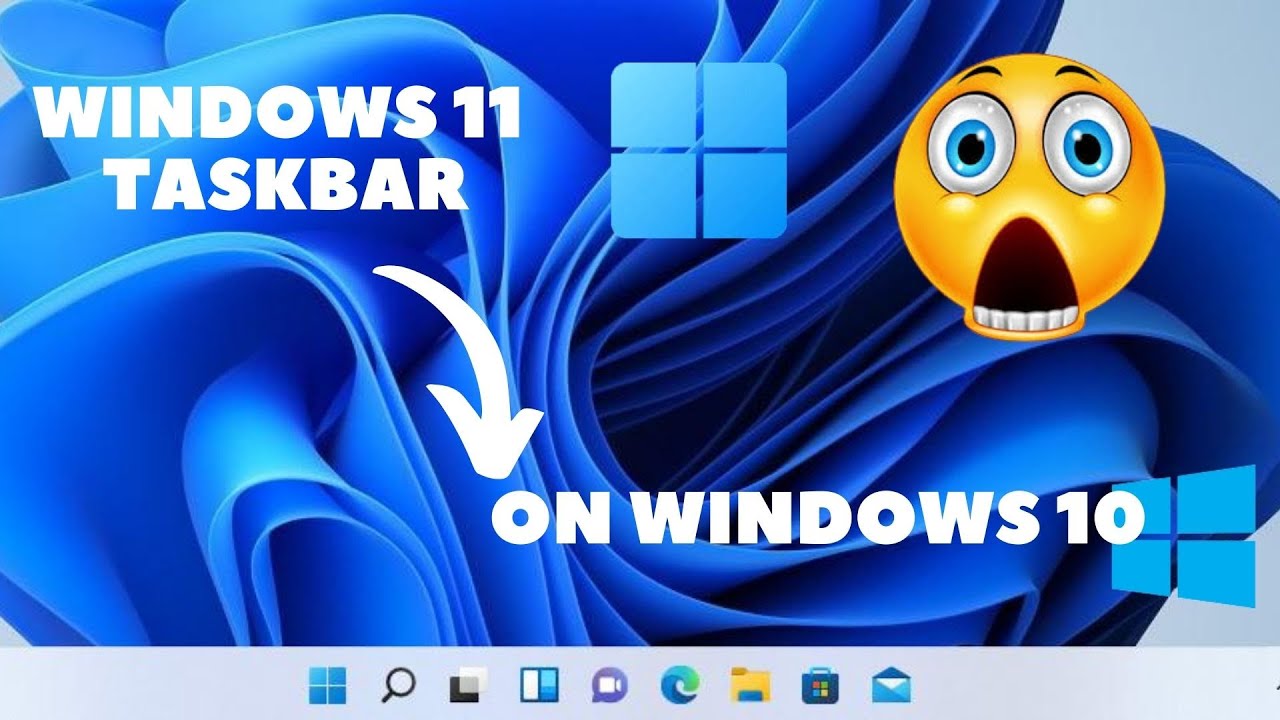 How To Center Windows 10 Taskbar Icons Like Windows 11 - YouTube