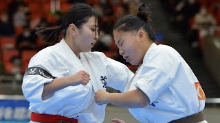 【新極真会】第53回全日本大会　女子1回戦　大坪vs羽生　SHINKYOKUSHINKAI KARATE