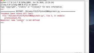 Python Day 2 Constants