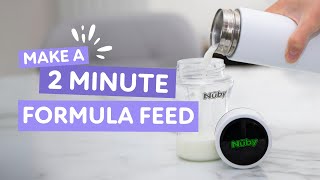 Make a 2 minute formula feed with RapidCool™ | Nuby UK