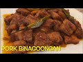 Pork Binagoongan with Pritong Talong