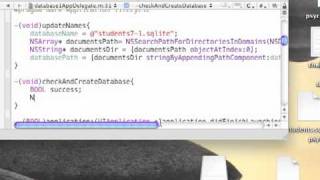 iPhone tutorial database programming part2