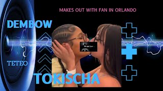 Tokischa KISSED a fan in Orlando!