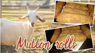 Srilankan style mouthwatering🤤 🐐mutton rolls❤