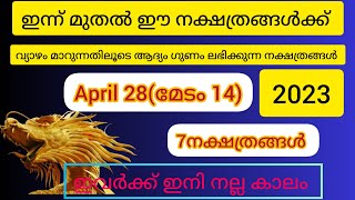 ഇന്ന് മുതൽ ഈ നക്ഷത്രങ്ങൾക്ക് വ്യാഴം മാറുന്നതിലൂടെ ഗുണം ലഭിക്കുന്നു ഏപ്രിൽ 28മുതൽ.7നക്ഷത്രം......